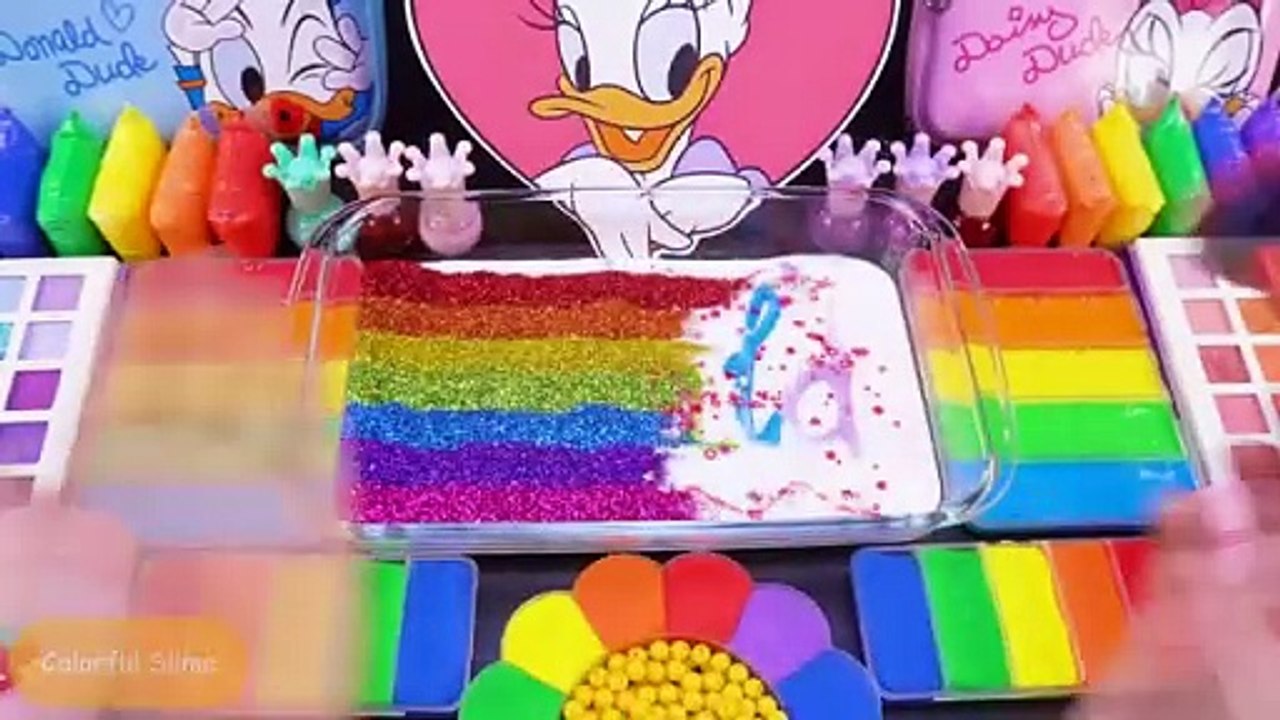 Slime Mixing Random Piping Bags 💕 UNICORN 💕 Mixing Many Things Into Slime 💕 Colorful Slime