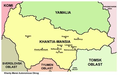 Map of Khantia-Mansia Autonomous Okrug. Peta Okrug Otonom Khantia-Mansia. Peta Okrug Otonomi Khantia-Mansia. Khantia-Mansia Autonomous Okrug Map. Map of Khantia-Mansia. Peta Khantia-Mansia. Khantia-Mansia Map. Map of Khanty-Mansi Autonomous Okrug.