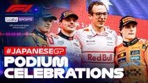 Podium Celebrations | Formula 1 Japanese Grand Prix 2025