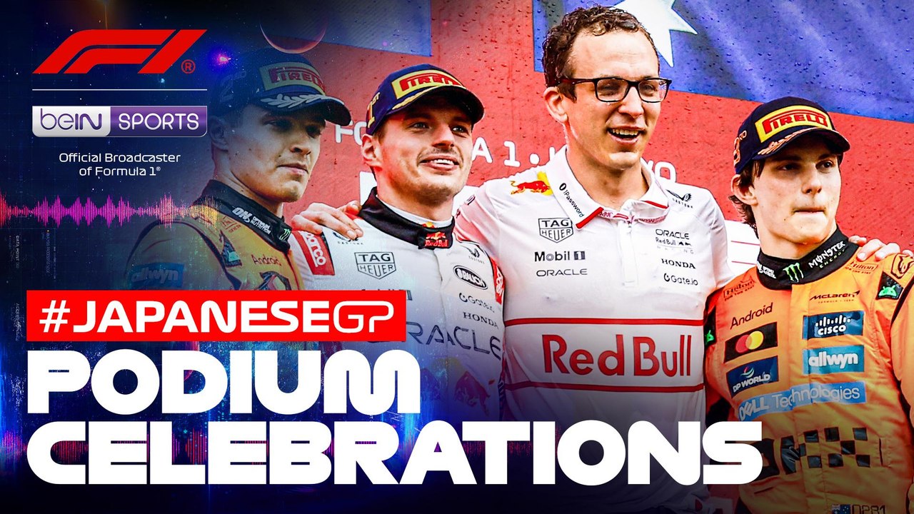 Podium Celebrations | Formula 1 Japanese Grand Prix 2025