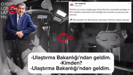 TRT'de İETT'yi suçlayan şahsın 'itiraf' görüntüleri ortaya çıktı