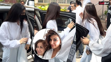 Jacqueline Fernandez मां के निधन से बुरी तरह टूटीं, अंतिम संस्कार के लिए इस हाल में पहुंचीं Actress!