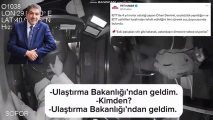 TRT'de İBB'yi suçlayan şahsın görüntüleri ortaya çıktı: ''İETT'yi patlattık ya biz''