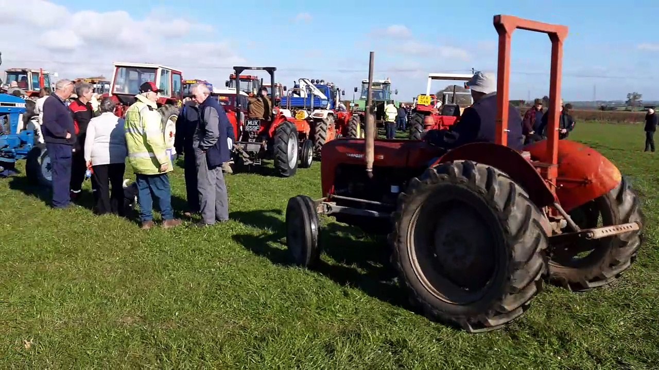 Tractors arrive at Apley Farm.