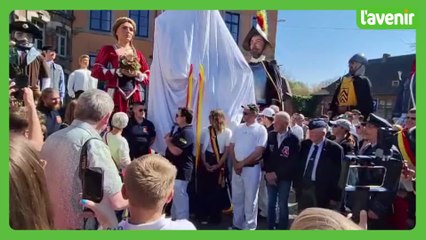 Inauguration du géant Robert Corbeel à Chièvres