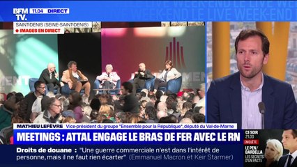 Meetings à Paris: “Il y a dans le monde la remise en cause d’un ordre démocratique qu’ont bâti nos parents”, déplore Mathieu Lefèvre (Ensemble)