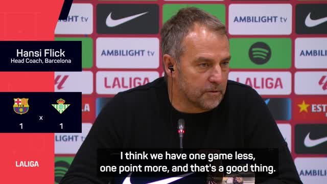 Flick remains positive despite Barcelona dropping points