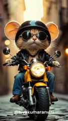 Bike drive by Cat and Rat