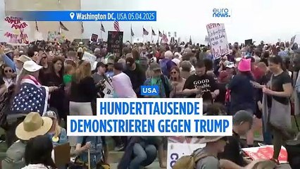 USA: Tausende demonstrieren im In- und Ausland gegen Trump und Musk