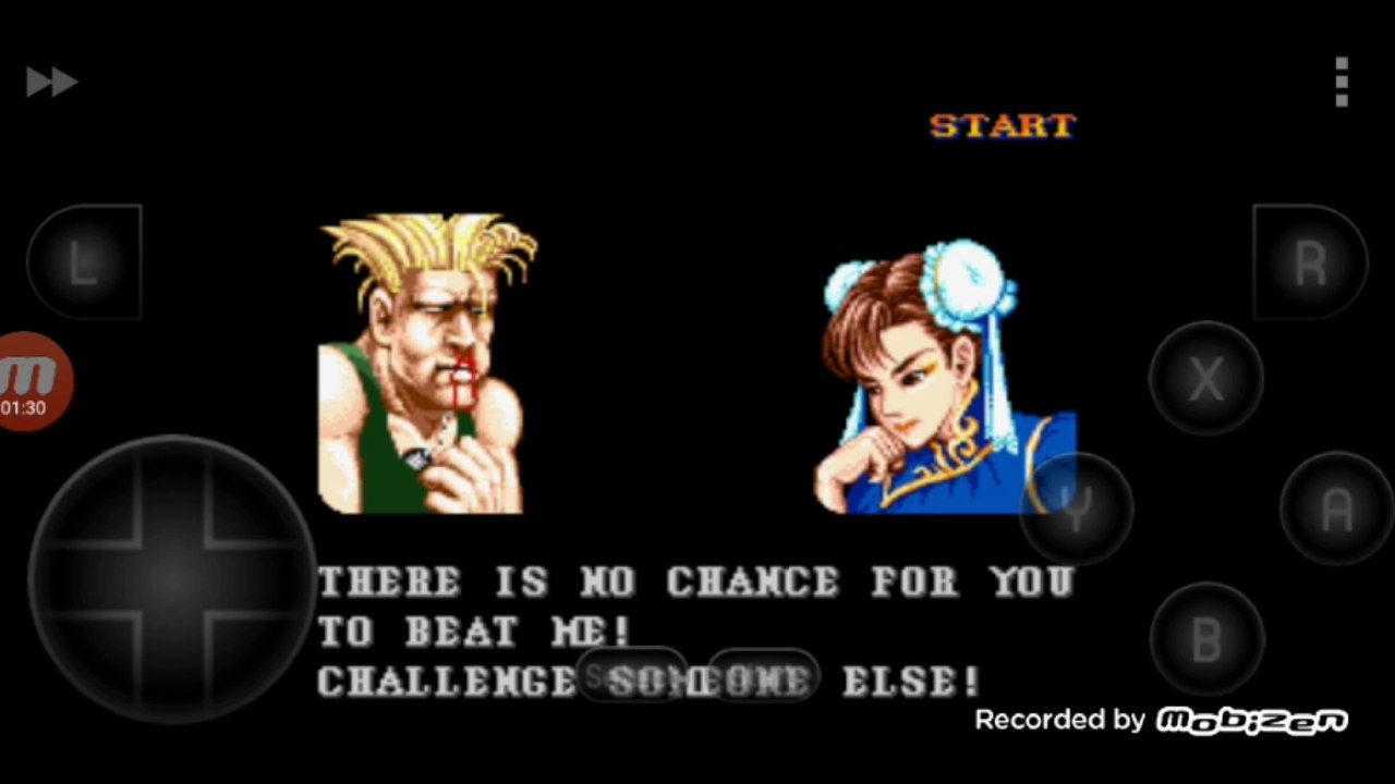 Street Fighter II Turbo: Hyper Fighting Guile vs Chun-li Guile é derrotado pela Chun-li
