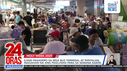 Ilang pasahero sa mga bus terminal at pantalan, inagahan na ang pag-uwi para sa Semana Santa | 24 Oras Weekend