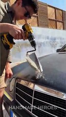 Mercedes Badge Transformation ⭐️ #diy #crafts #transformation #cars