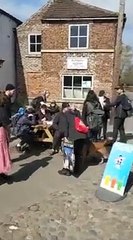 Animal Justice Project protest at Lowfields Farm in Yorkshire