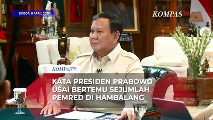 Kata Presiden Prabowo Usai Bertemu Sejumlah Pemred di Hambalang
