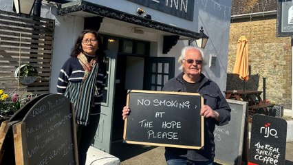 Landlord defends 'woke' move to ban smoking at pub beer garden