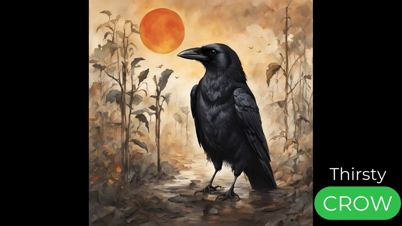 Thirsty Crow in Urdu اردو کہانی پیاسا کوا #kidsstories #Bedtimestories #پیاسا کوا #اردو کہانیاں #اخلاقی کہانیاں