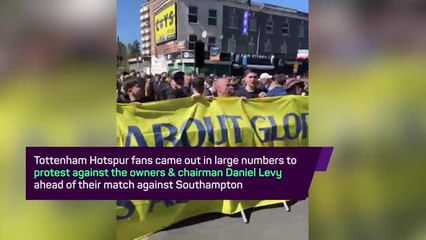 'We want Levy out' - Spurs fans make their feelings known