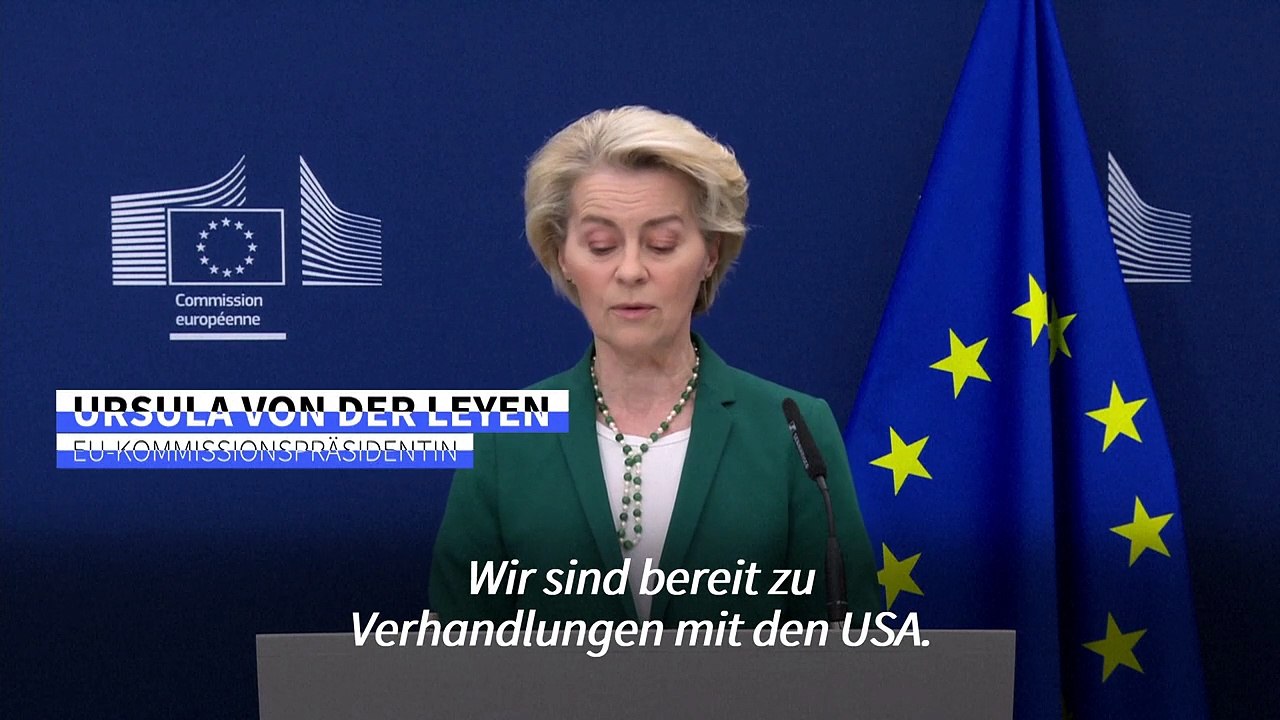 Von der Leyen bietet USA 'null Zoll' bei Industriegütern an