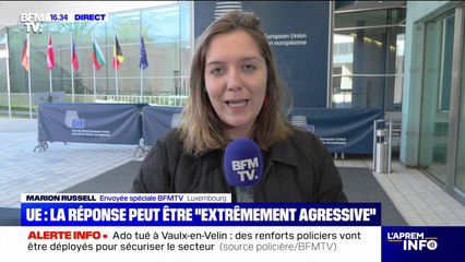 Droits de douane américains: "Nous voulons cette désescalade commerciale", affirme Laurent Saint-Martin, ministre chargé du Commerce extérieur, à l'issue de la réunion au Luxembourg