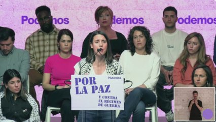 Irene Montero candidata a las generales con Podemos: Trump. aranceles, rearme