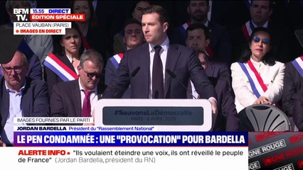 Condamnation de Marine Le Pen: Jordan Bardella estime que "la démocratie française a été exécutée"