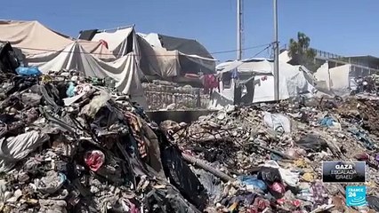 Gaza: palestinos se refugian en un vertedero de residuos ante falta de vivienda