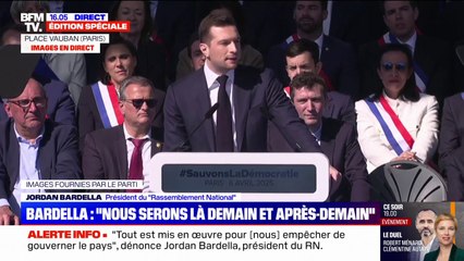 Jordan Bardella (RN) : "Marine Le Pen est une femme d'État"