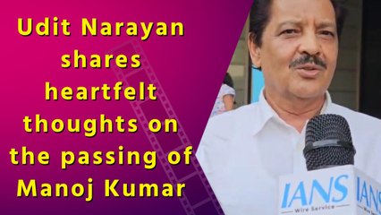Singer Udit Narayan At Prayer Meet For Manoj Kumar and Expresses His Condolences