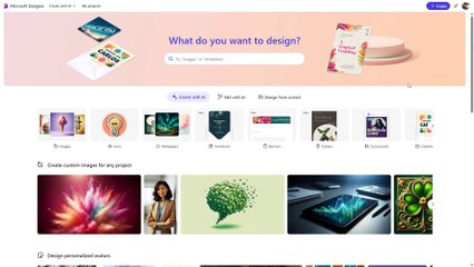 Microsoft Designer 43 Using Templates