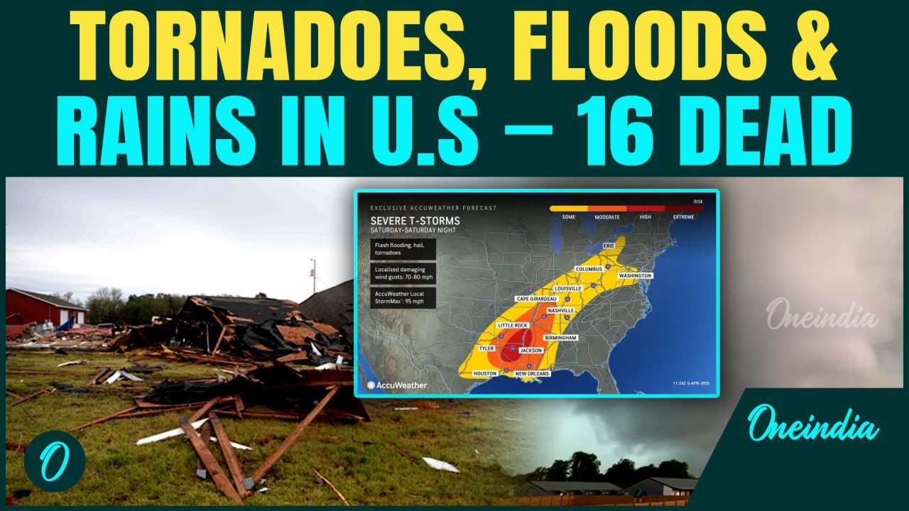 Storms Rip Through U.S-16 Killed, Tornadoes & Floods Leave Trail of Destruction From Texas to Ohio