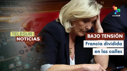 Franceses protestan contra ultraderechista Marine Le Pen