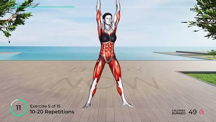 ➜ 15-MIN Morning Workout At Home No Equipment - Full Body Burn