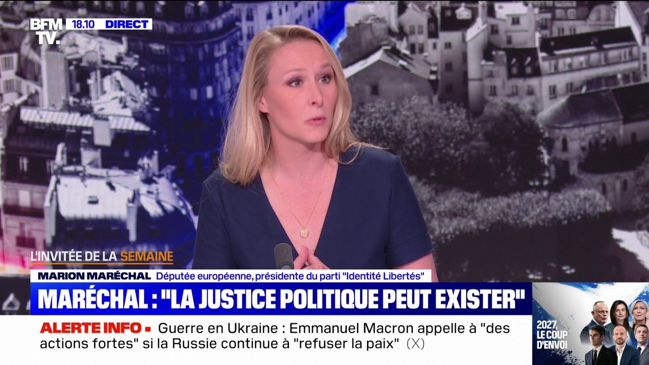 Pour Marion Maréchal, députée européenne, "le seul risque séditieux vient de La France Insoumise"