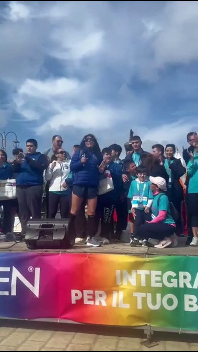 Bacoli (NA) -  Sul palco I ragazzi del Virtus baskin alla gara podistica (06.04.25)