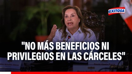 Dina Boluarte promete más operativos dentro de las cárceles: "No más beneficios ni privilegios"