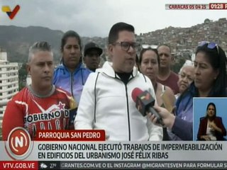 Gobierno de Caracas entregó obras de impermeabilización en el Urbanismo José Félix Ribas