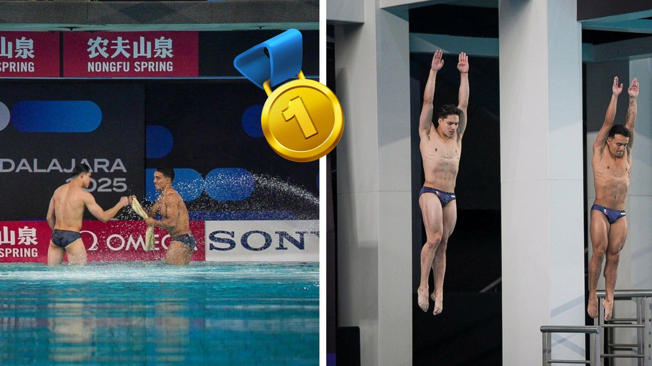Osmar Olvera y Juan Celaya dan el primer oro a México en el Mundial de Clavados de Guadalajara 2025