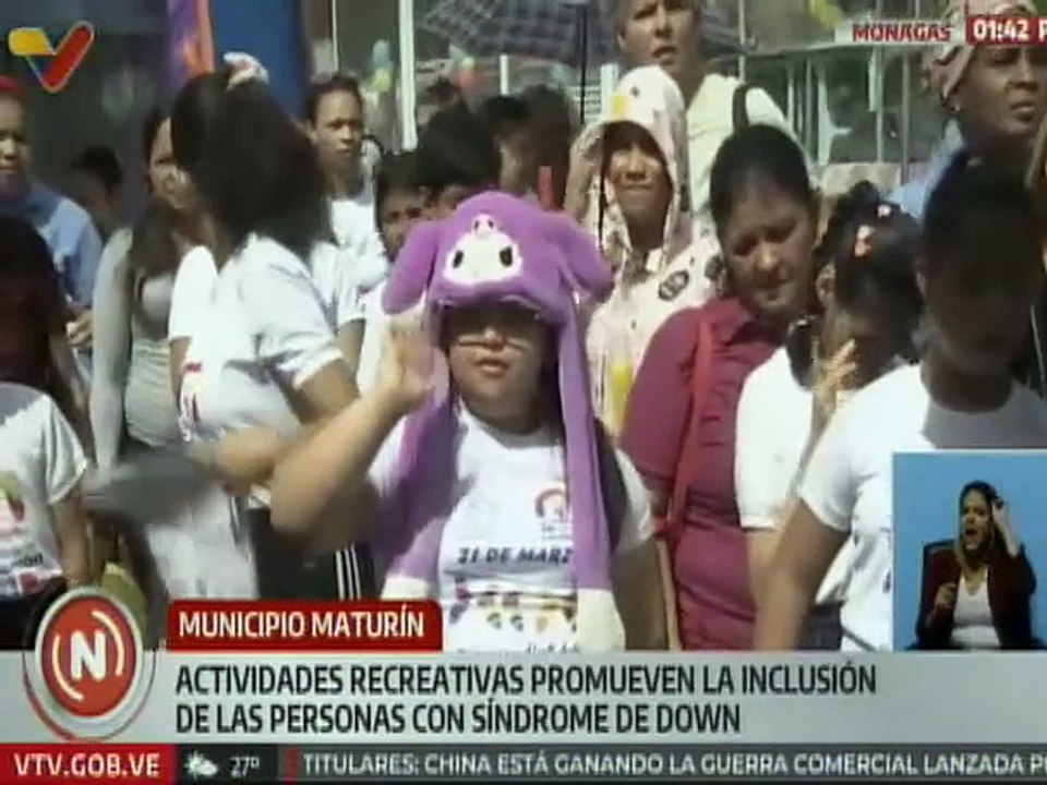 Monagas | Actividades recreativas promovieron la inclusión de las personas con síndrome de Down