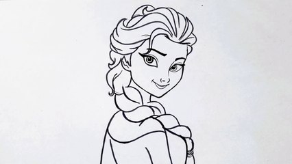 How to draw rapunzel __ Disney princess rapunzel drawing