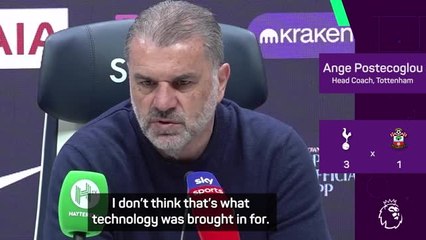 Postecoglou questions the validity of VAR