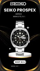 Conquista las Profundidades con Estilo 🌊🕶️ | Seiko Prospex Diver SRPE03