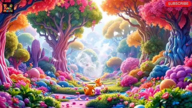जेलीबीन जंगल की जादुई कहानी | बच्चों के लिए मज़ेदार गाना 🍭✨🐯 | Hindi Rhymes| Kids Story| Kids Songs