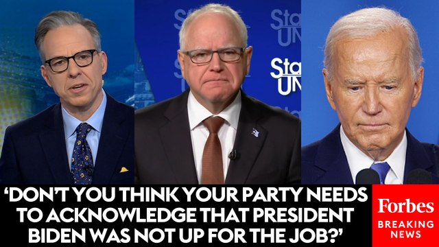MUST WATCH: Tim Walz Asked Point Blank About Dems 'Gaslighting The Country' On Biden's Competence