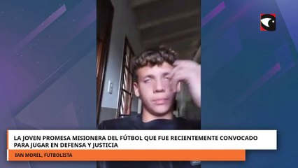 La joven promesa misionera del fútbol que fue recientemente convocado para jugar en Defensa y Justicia