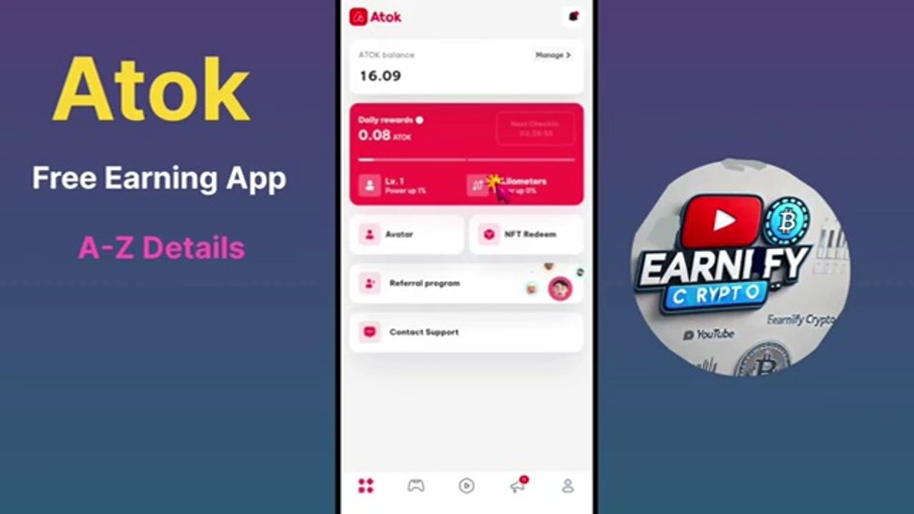 Atok_App_Account_kaise_Banaye___Atok_App_Withdrawal_Proof___Atok_App_Real_OR_Fake___New_Mining_App