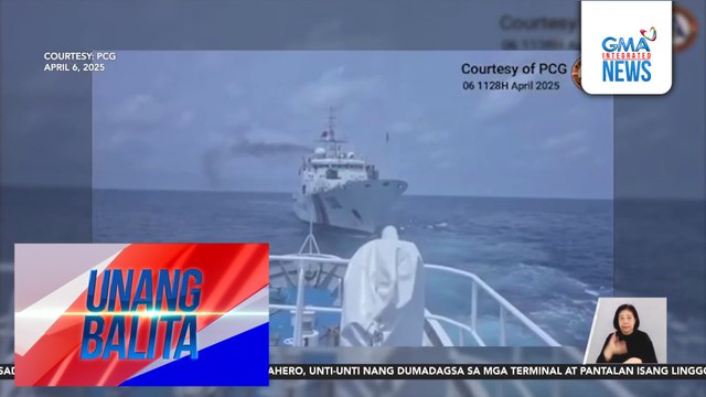PCG – Barko ng PHL Coast Guard, muling hinarang ng barko ng China sa loob ng EEZ ng Pilipinas | Unang Balita