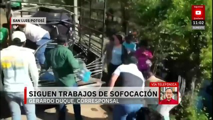 Incendio forestal en San Luis Potosí