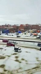 Intensa granizada deja calles y avenidas intransitables en la ciudad de El Alto 