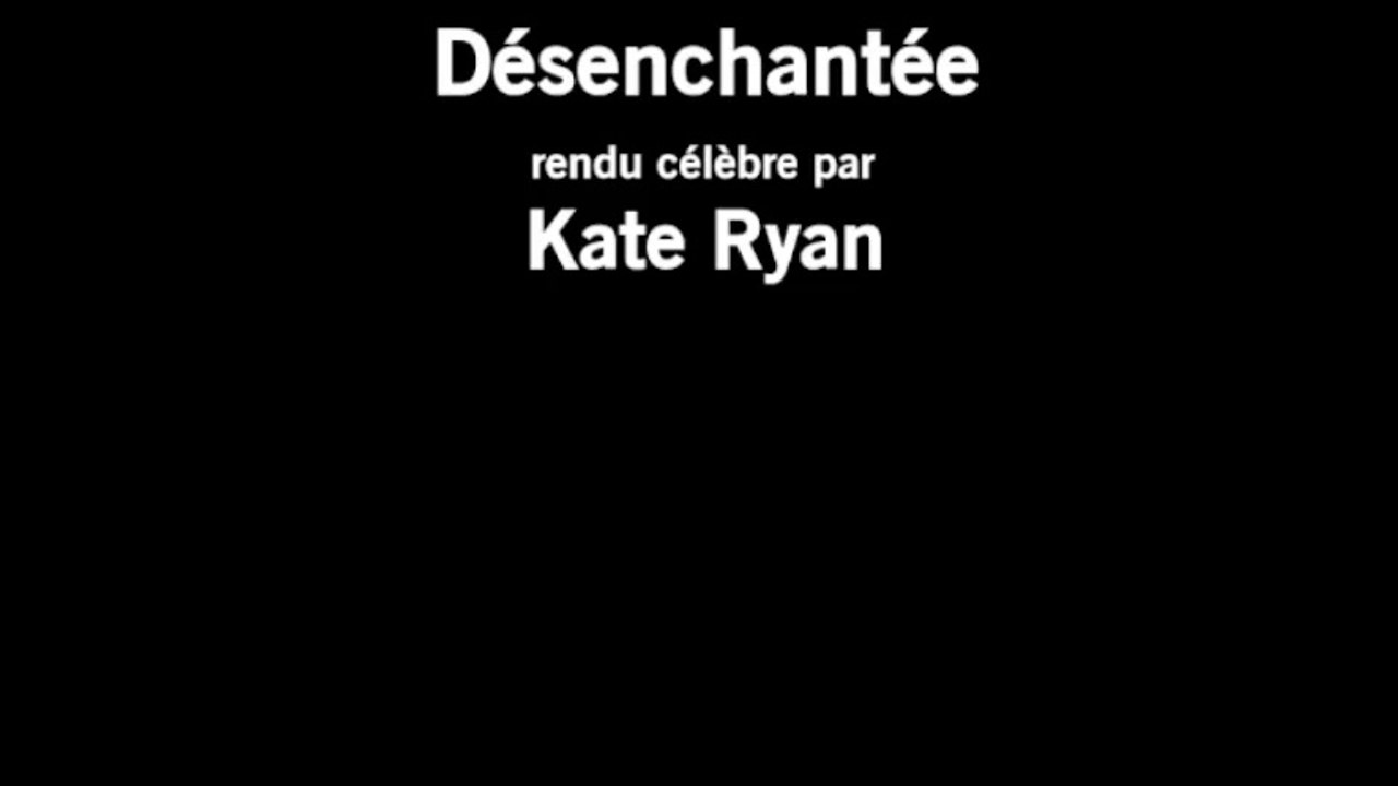 Kate Ryan sans voix