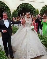 حفل زفاف ملكي لنجل إيلي صعب والعروس كريستينا مراد أميرة مُتوَّجة